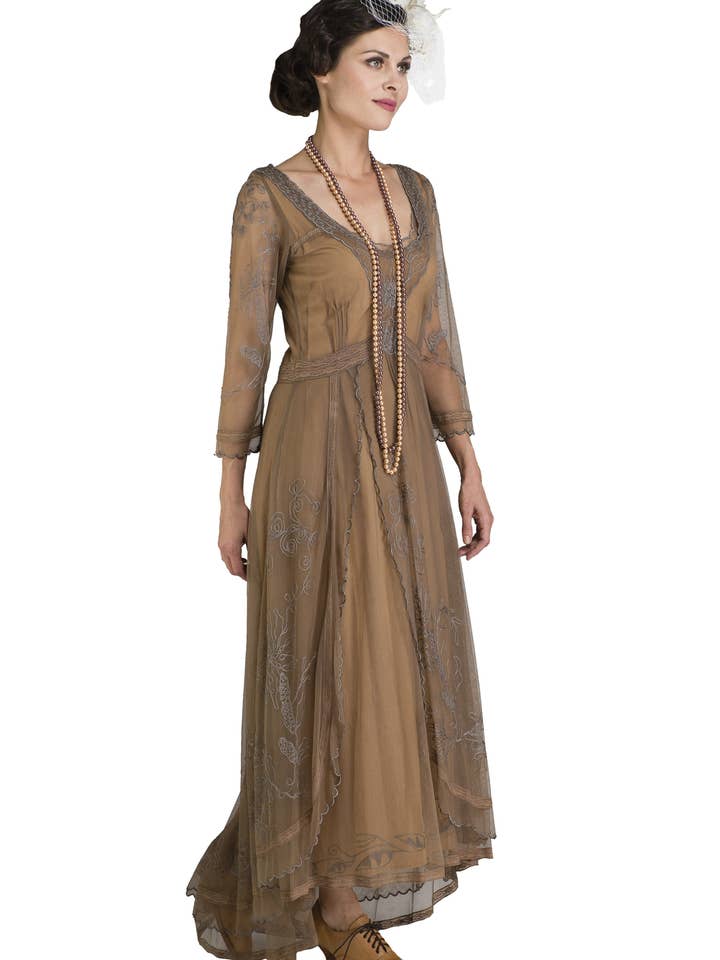 Haste dourada escura Vestido Nataya 40163 em Prata Antiga para venda a revendedores na Faire3