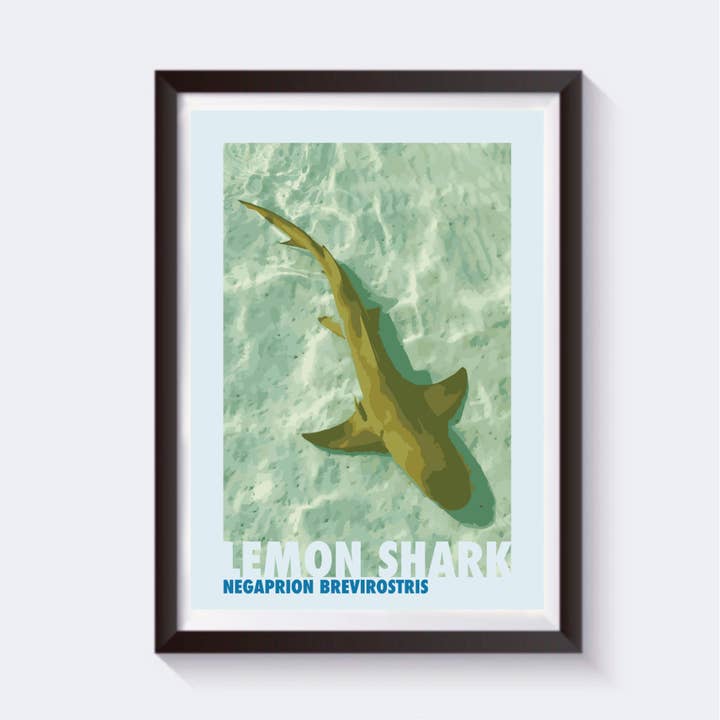 Impression de la faune océanique du requin citron pour la vente par 2 Sisters