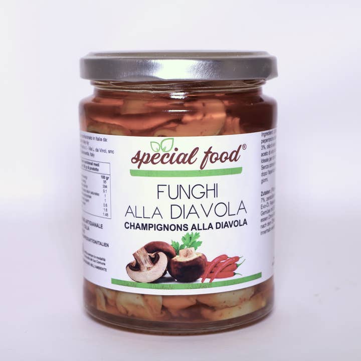 DEVILED CHAMPIGNON MUSHROOMS GR 280 for wholesale by SPECIAL FOOD SRL.