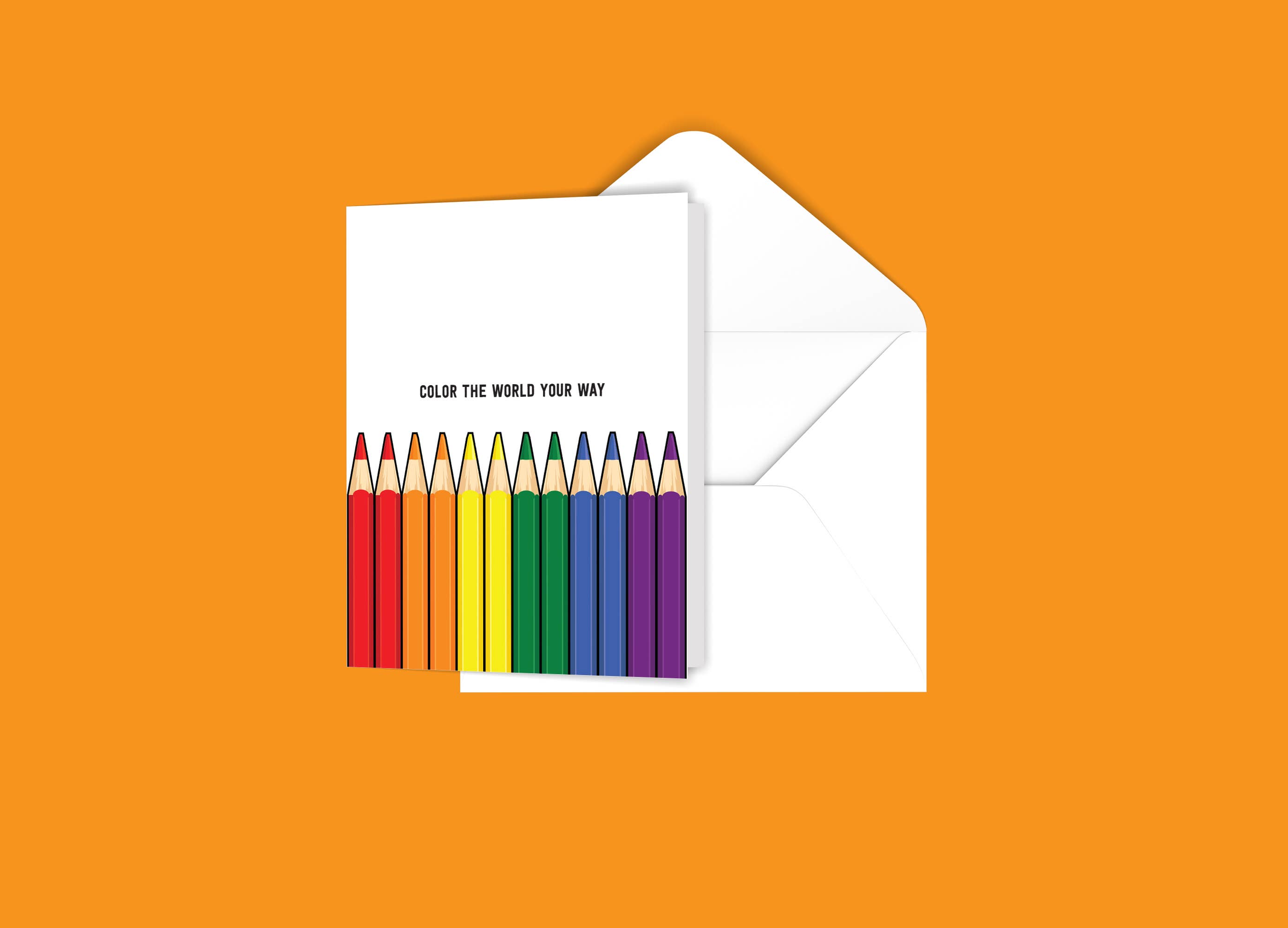 Black River Letterpress & Paper Co. - Wholesale Everyday Greeting Card - Color The World Your Way Card