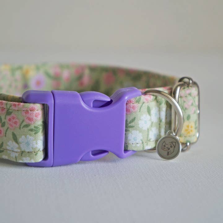 kiwi & WILLOW - Wholesale Pet Collar - Dog - Lilac Garden Dog Collar2