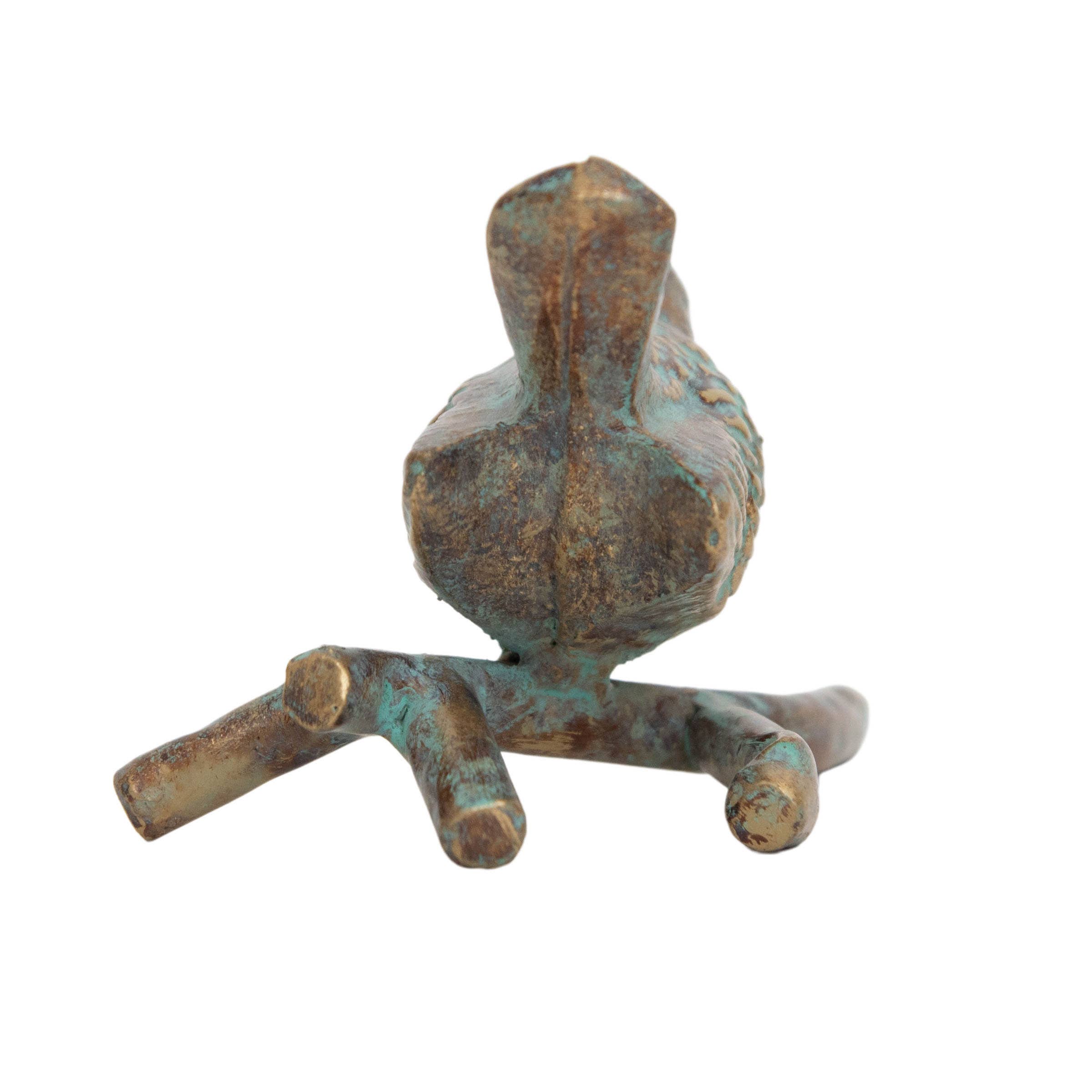 Foreside Home & Garden - Wholesale Decorative Figurine - Abeline Vintage Patina Cast Iron Decorative Bird Figure2