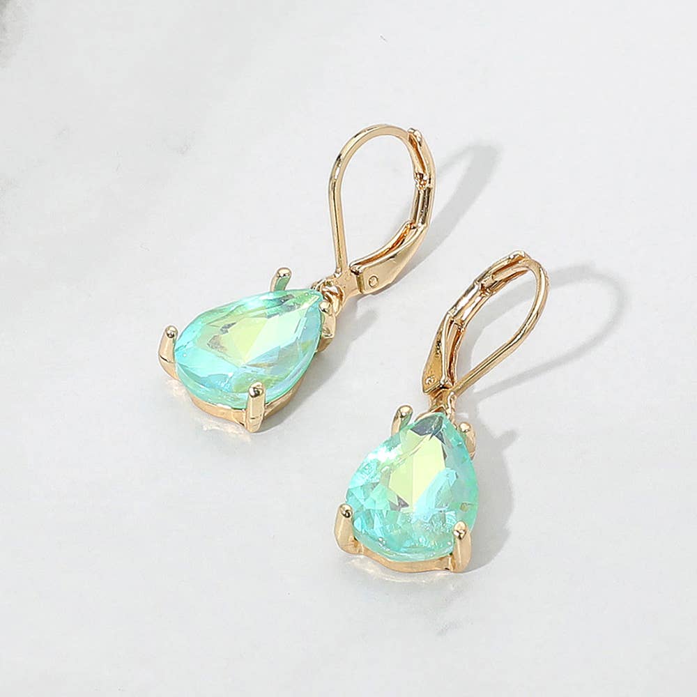 Sensibling Corp. - Wholesale Dangle Earrings - Teardrop Glass Stone Drop Dangle Earrings8