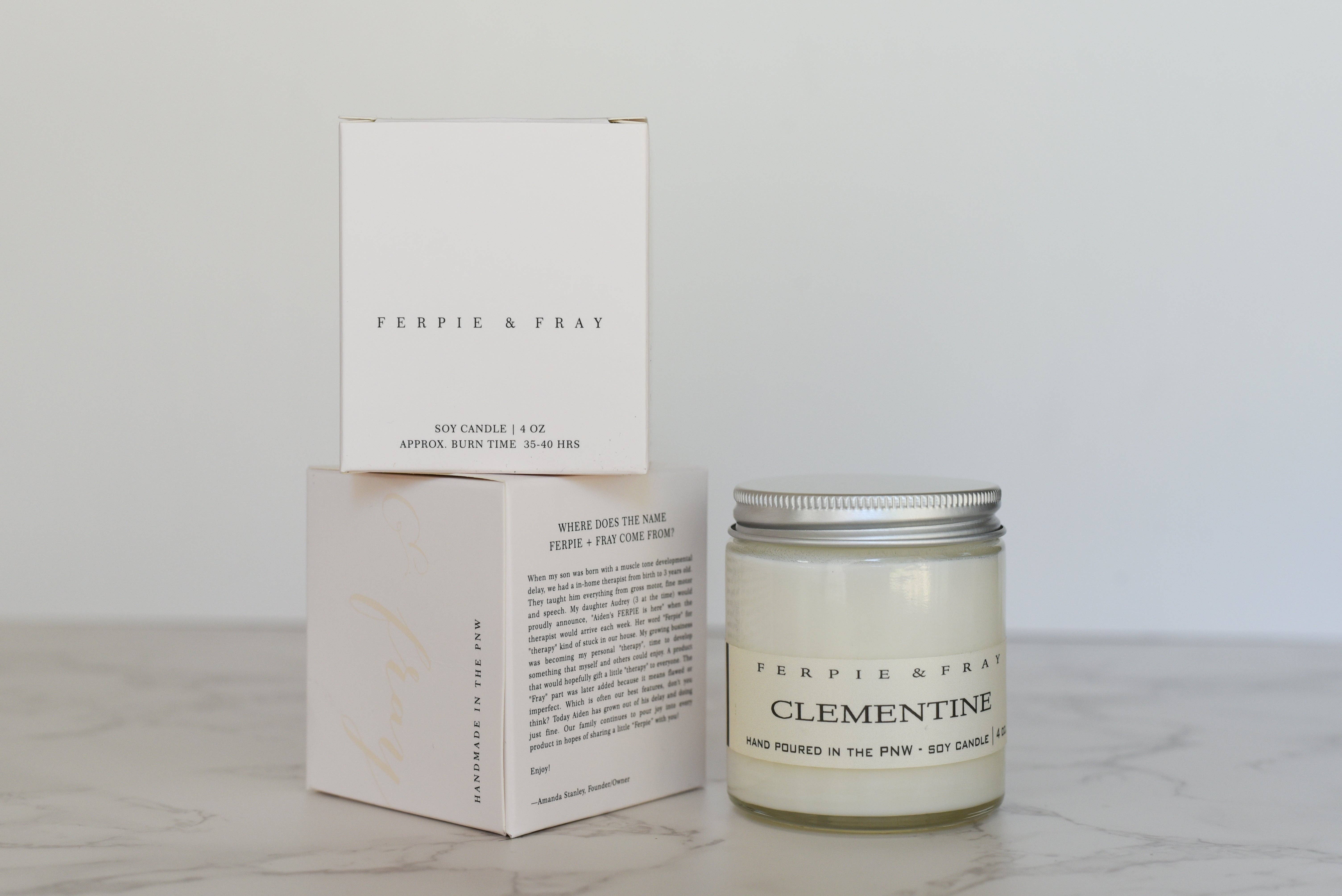 Ferpie + Fray - Wholesale Jar/Filled Candle - Clementine4
