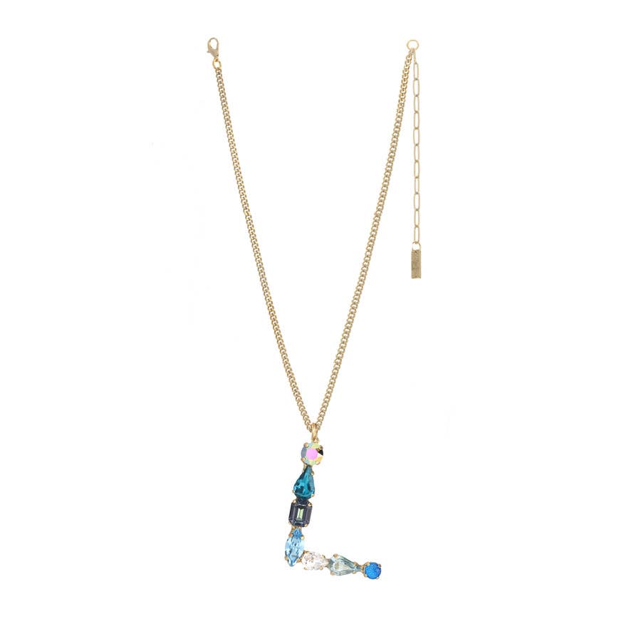 TOVA - Wholesale Pendant/Charm Necklace - Monograms in Neon Necklace3