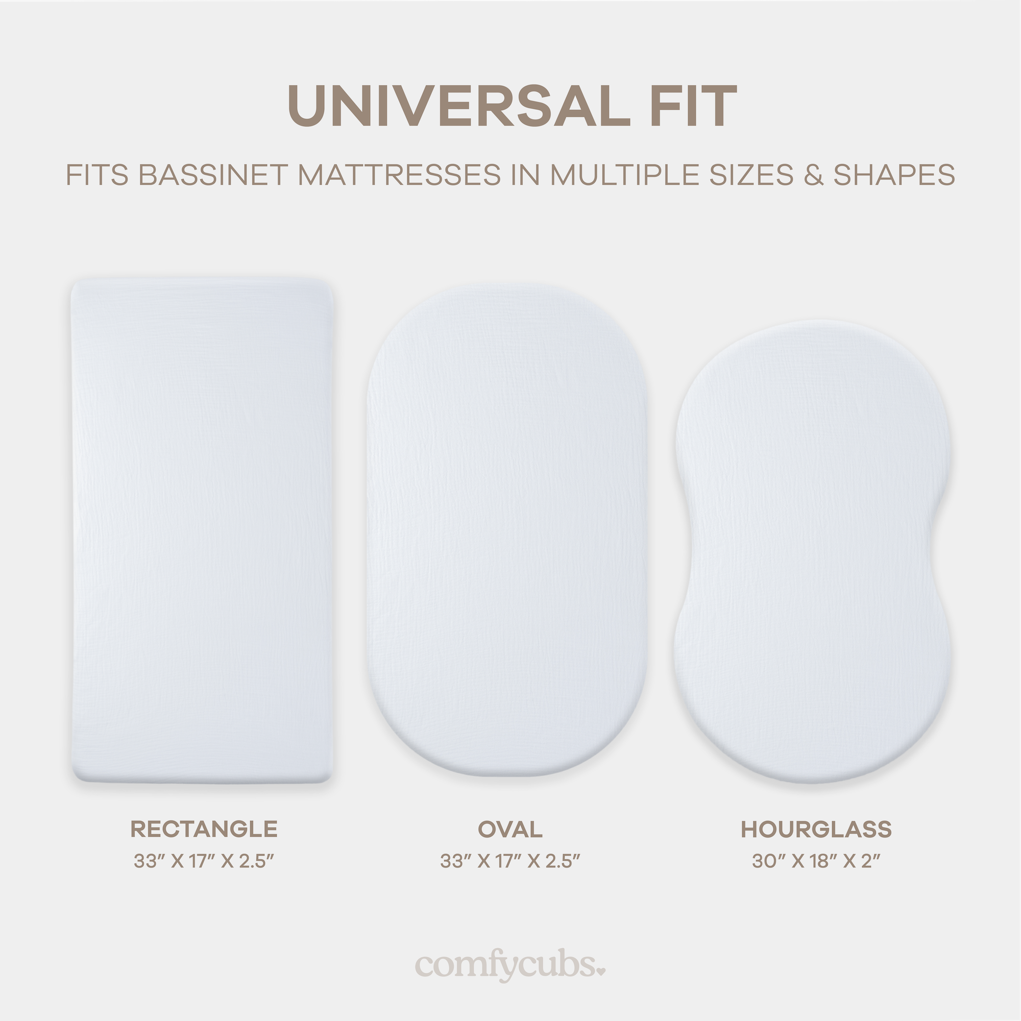 Comfy Cubs - Wholesale Cot/Crib Sheets - Muslin Bassinet Sheet, 100% Soft Cotton Fabric by Comfy Cubs32