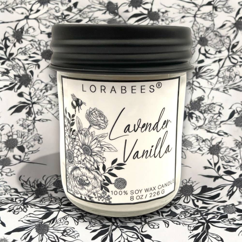 Lorabees - Wholesale Jar/Filled Candle - L'abeille Collection 16 oz 8 oz candle or 3 oz melts 5