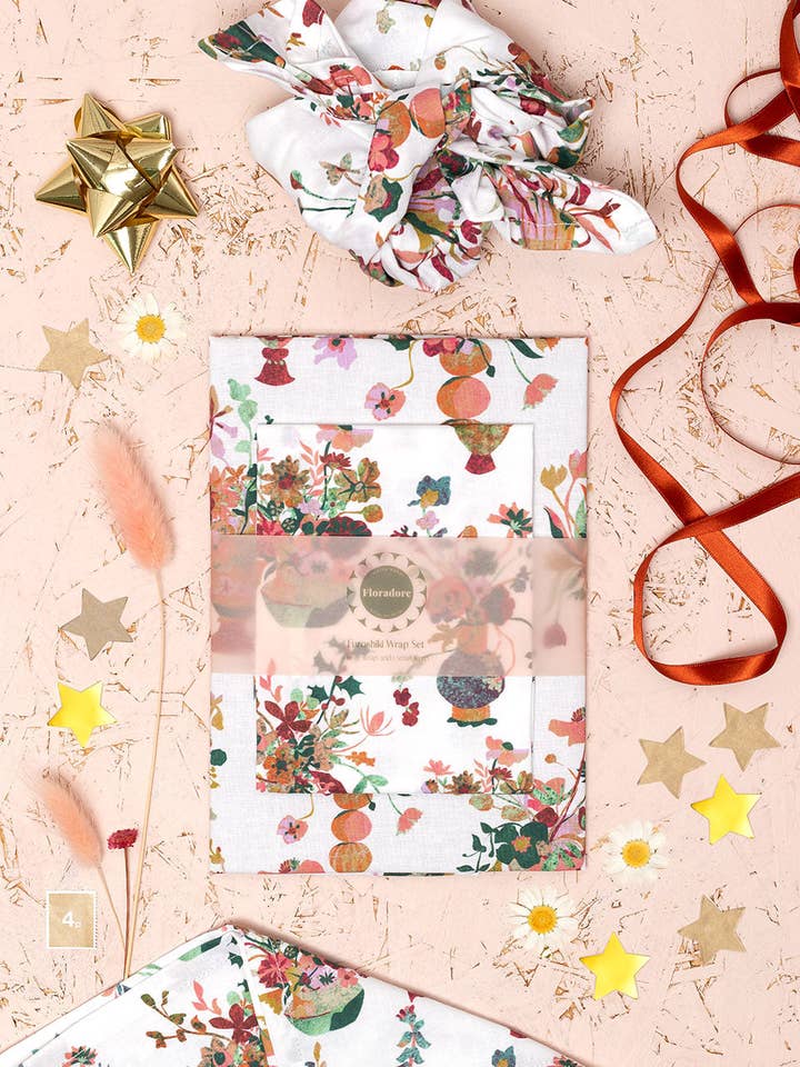 Bouquet Fabric Wrap Set for wholesale by Floradore