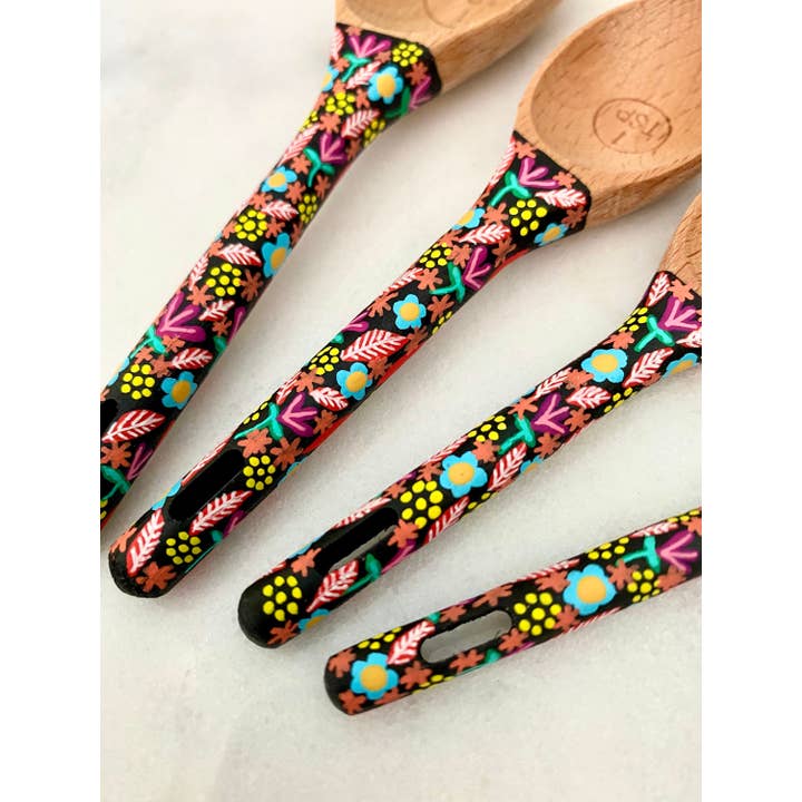 Oh The Places We Go Shop – wholesale Measuring spoon – Colourful Measuring Spoons (Black), Baking Spoons