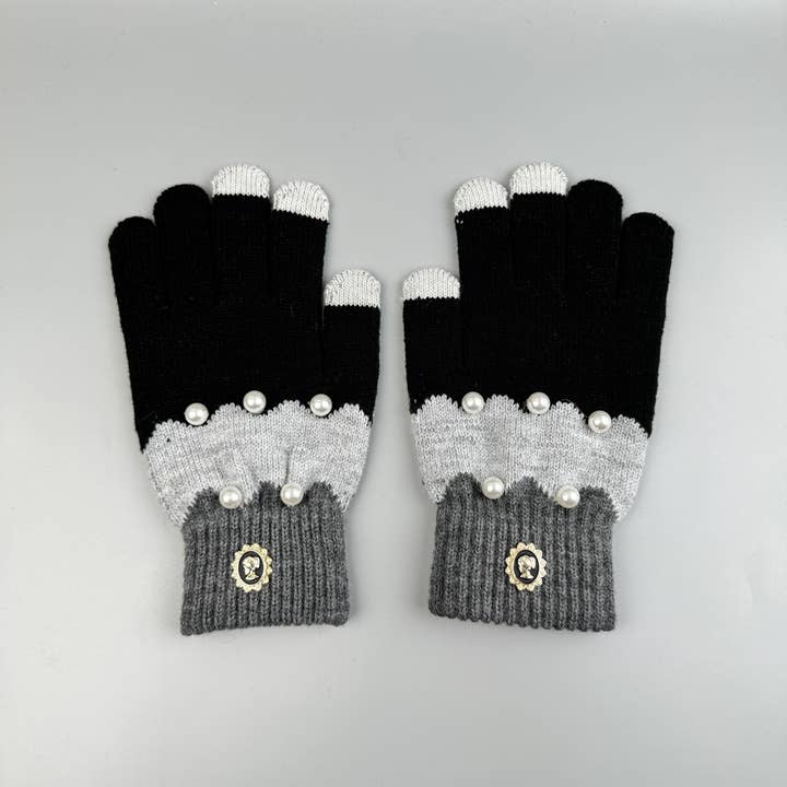 Ole – Großhandel Handschuhe – Damen – Passende Touchscreen-Handschuhe in Perlmuttfarben 1