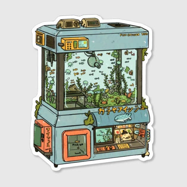 sushiboiiiyy - Wholesale Sticker - Fish Claw Machine Vinyl Sticker