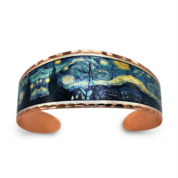 COPPER ARTS INC. - Wholesale Cuff Bracelet - BVG 02 Van Gogh Starry Night Bracelet2