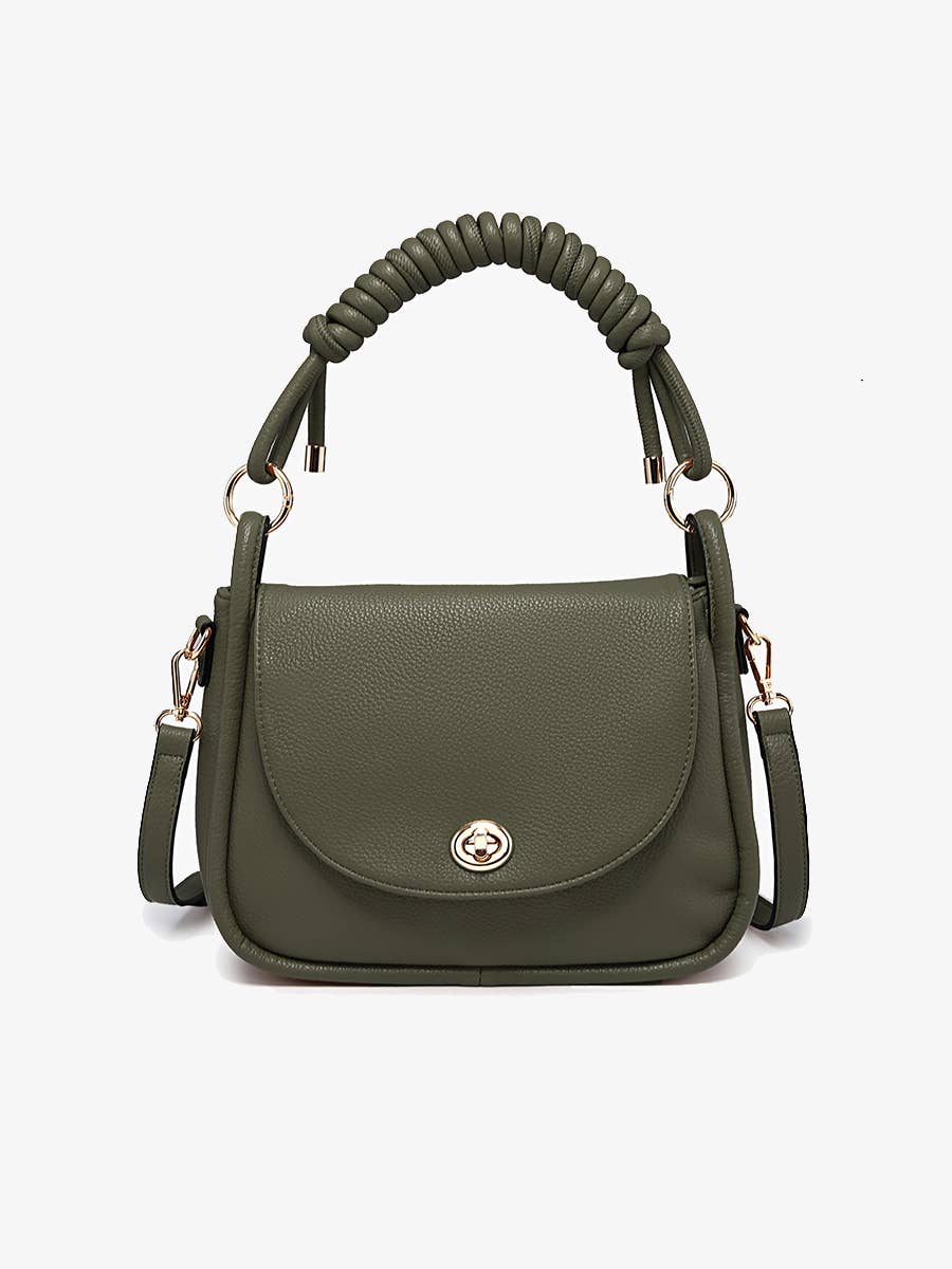Jen & Co. – Satchel - Mulher por atacado – M2766 Effie Messenger Satchel Bag c/ Alça com Nó7