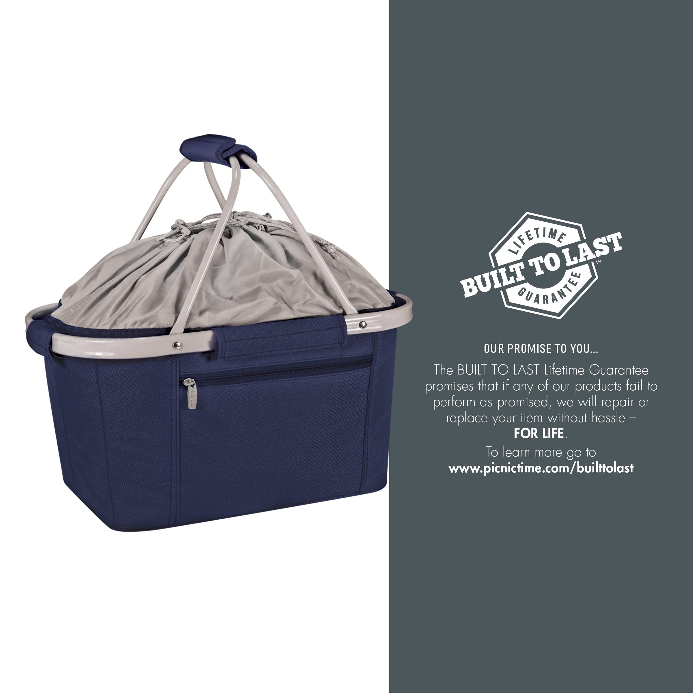 Picnic Time Family of Brands - Wholesale Cooler/Cooler Bag - Metro Basket Insulated Collapsible Cooler Tote7