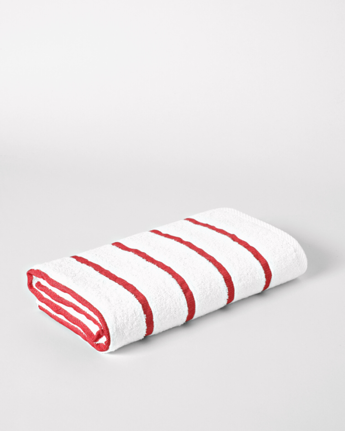 Globaltex Fine Linens - Wholesale Beach Towel - Red Stripe Pool and Beach Towel (Single)5