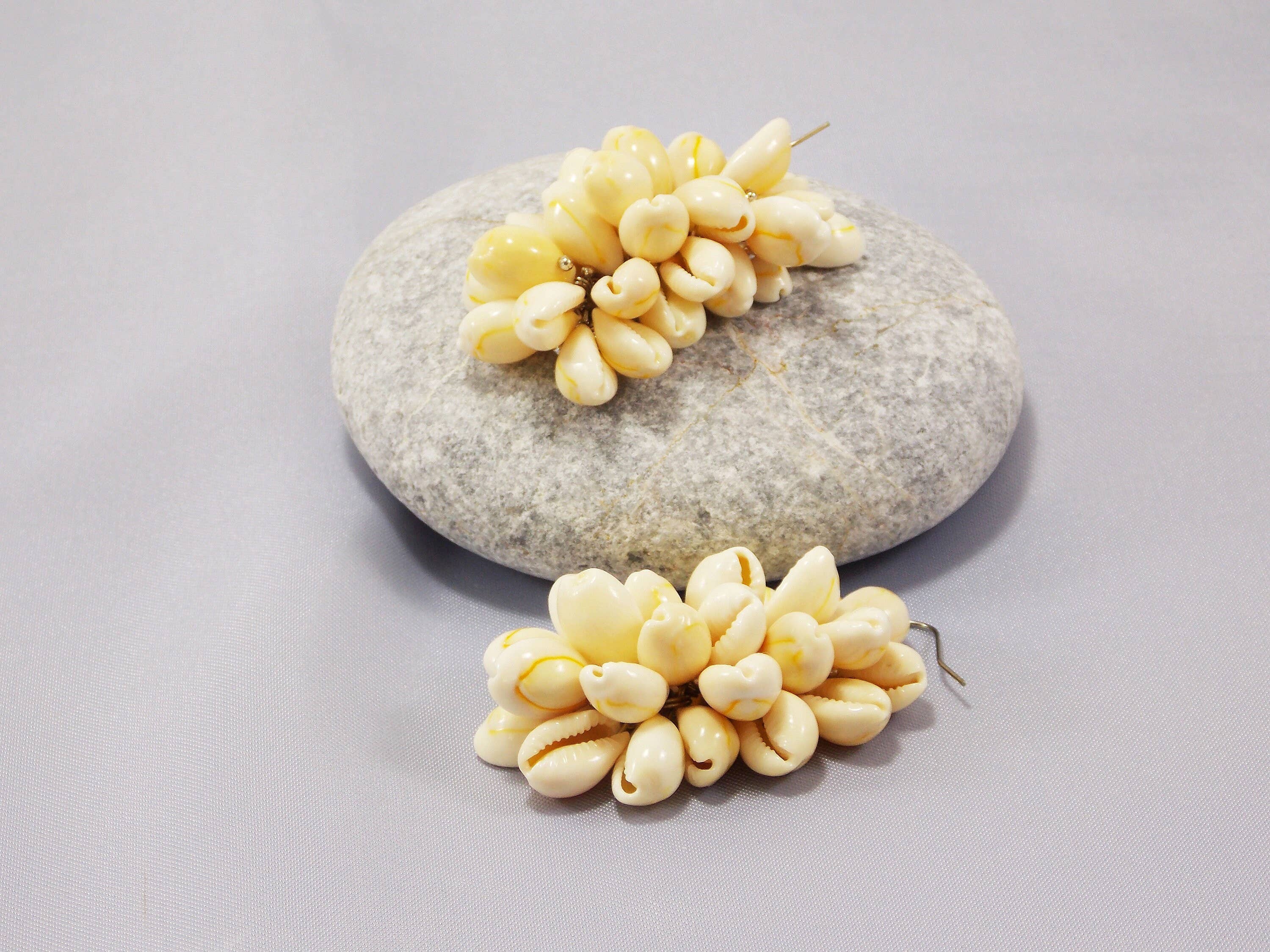 Ninolia – wholesale Hängande örhängen – Shell Örhängen Hawaii Cowry Shell smycken kluster Örhängen Dingla Drop Örhängen Sea Shell Beach Smycken Naturligt7