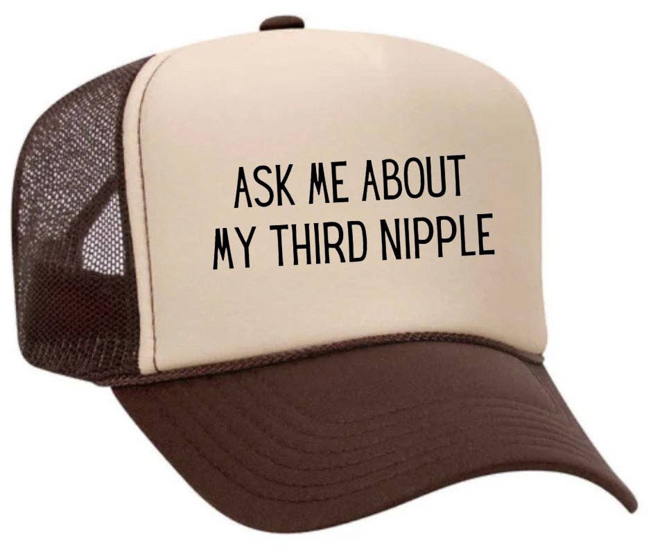 Inappropriate Trucker Hats - Wholesale Trucker Hat - Unisex - Ask Me About My Third Nipple Trucker Hat18
