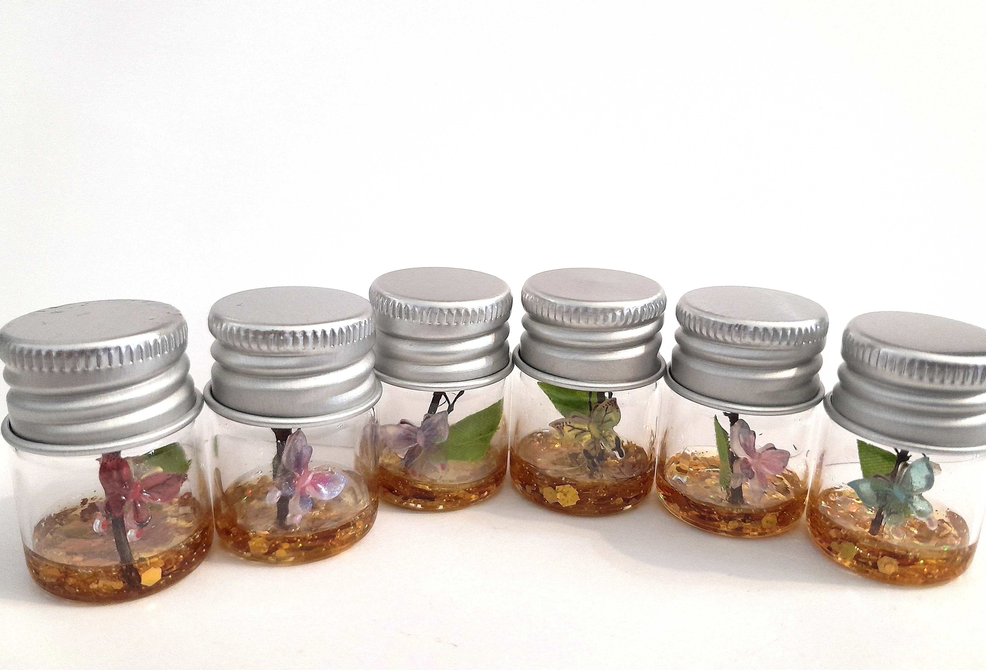 SUPERAWWWSOME - Vente Plantes artificielles - Bouteille de Spécimen de Papillon, Miniature de Maison de Poupée, cadeau nature8