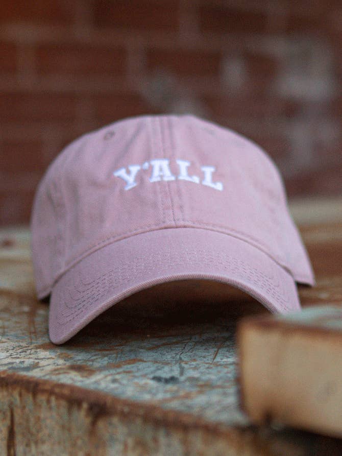 Y'all Legacy Hat - Rose - pack of 6 for wholesale by Sweet Baton Rouge
