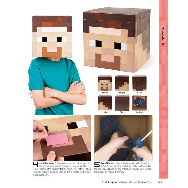 Fox Chapel Publishing - Wholesale Crafts, Hobbies & DIY - Craft Projects for Minecraft and Pixel Art Fans-15 Projects5