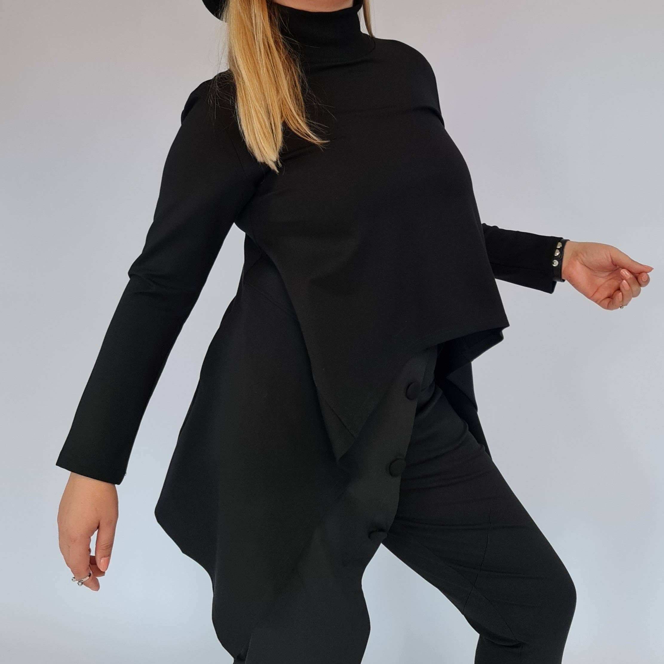 Simple Moderne – Großhandel Sweatshirt – Damen – Simple Moderne Jazz Up Pullover mit asymmetrischem Schnitt13