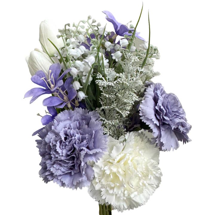 Sun Decorer - Wholesale Artificial flowers - Sophisticated Carnation and Tulip Floral Arrangement in Lave3