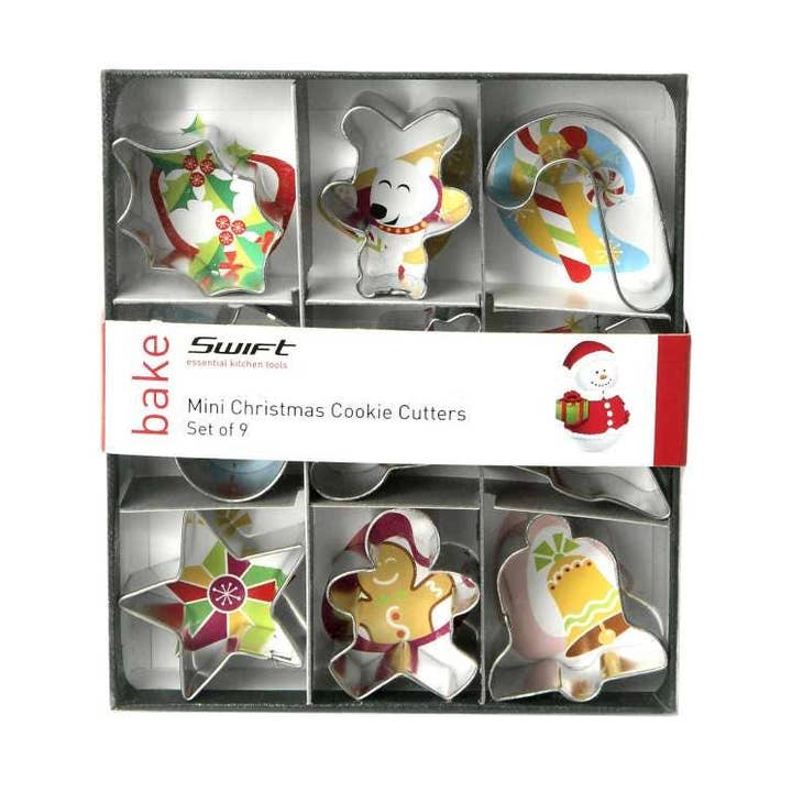 Mini Christmas Cutters Set/9 4cm for wholesale by Dexam UK
