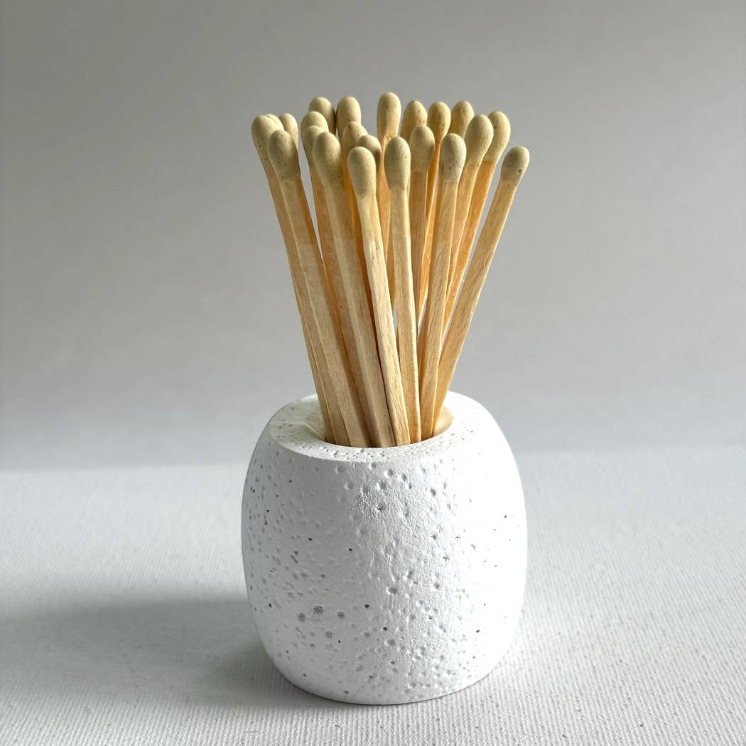 CJ Gift Goddess - Wholesale Match Holder - Concrete Match Holder/Toothpick Holder: Includes 25 Matches45