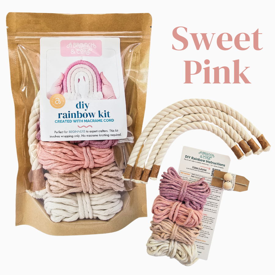 A Branch & Cord - Wholesale DIY Craft Kit - DIY Macrame Rainbow Kit – Fun, Giftable Craft for All Ages4