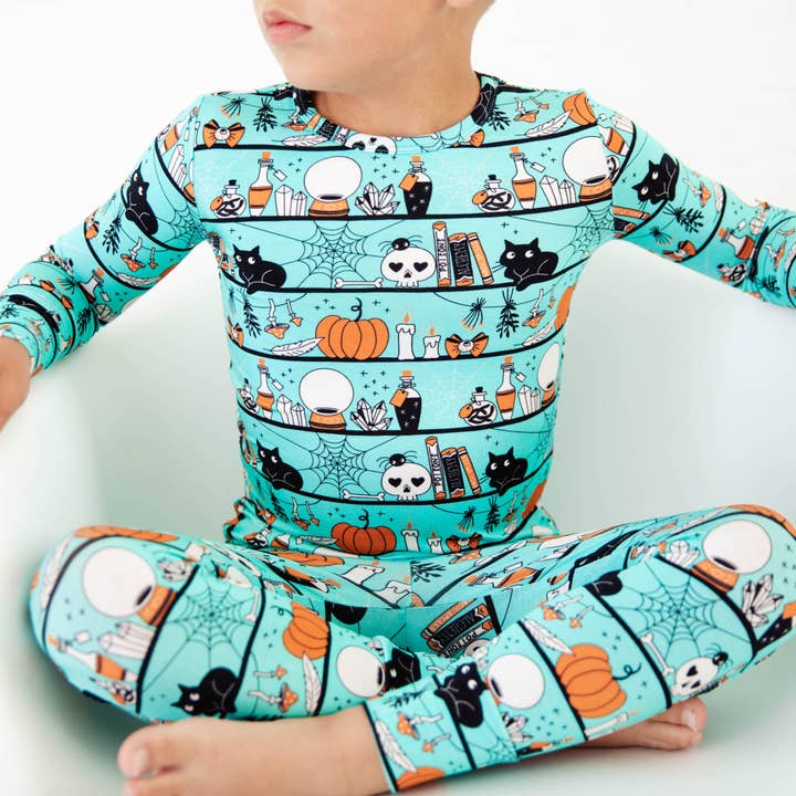 Dreamiere - Wholesale Sleepwear Set - Kids - A Drop Of Magic Two Piece Pajamas Set - Teal3