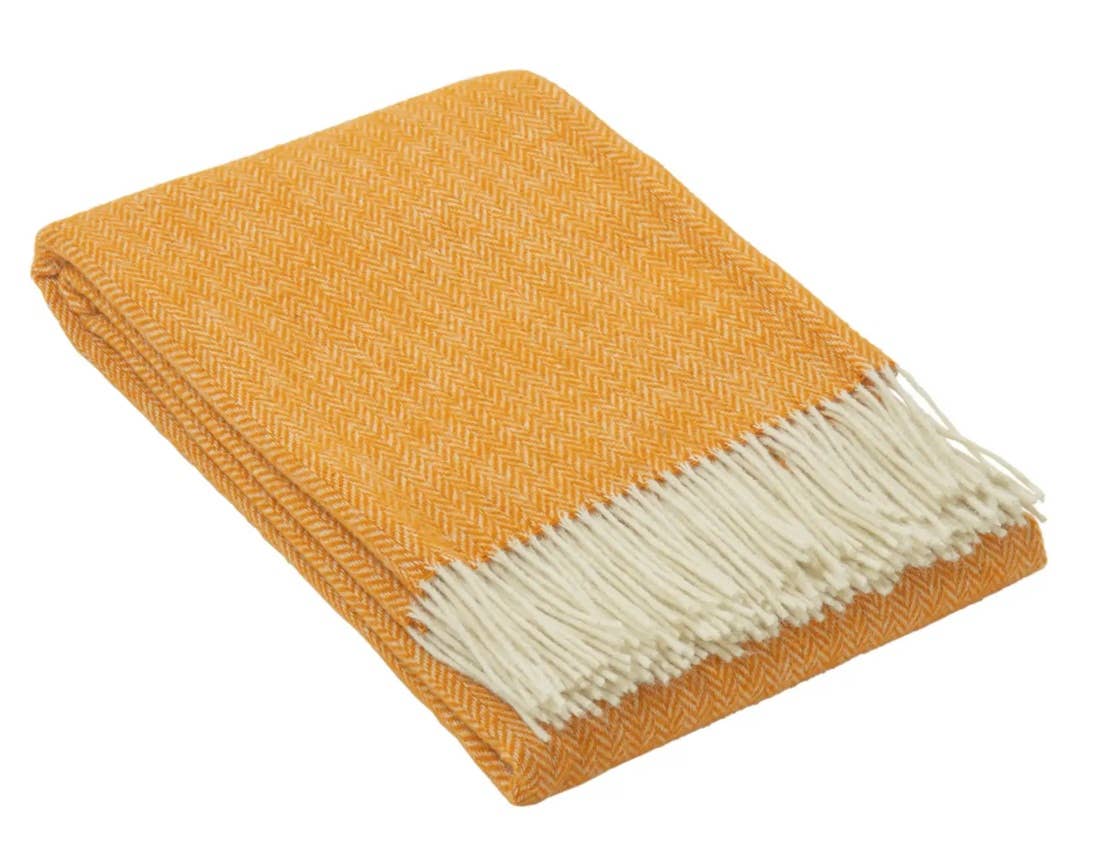 NorraVilla - Vente Plaids - Couverture 100 % laine - Jeté à chevrons gris0