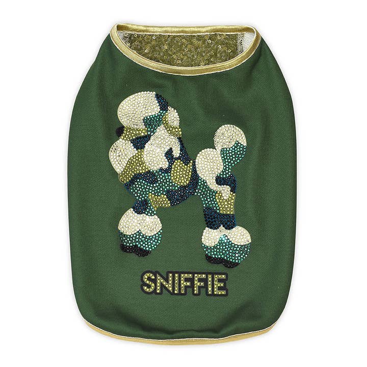 Knitted Vest with Sequins and crystal for wholesale by Sniffie