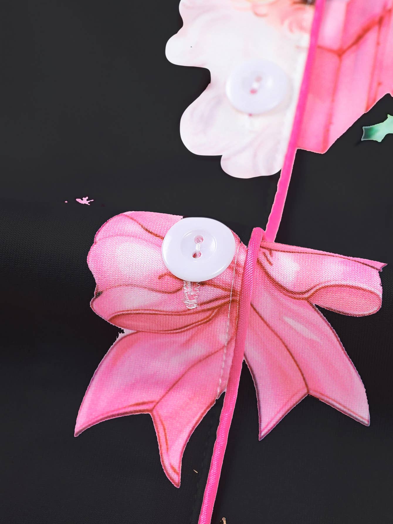 Rosa Clothing - Wholesale Sleepwear Set - Women's - Christmas Santa & Gingerbread Print Short Pajama Set6