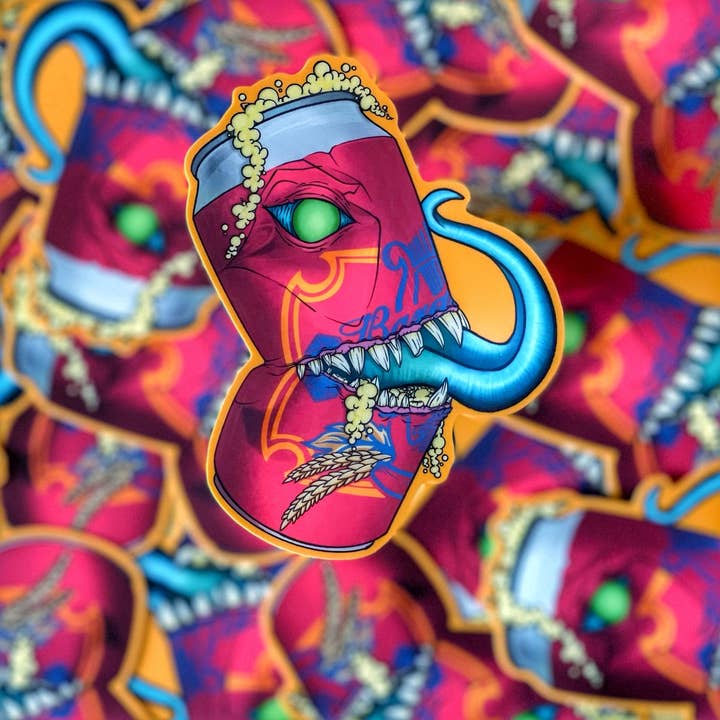 Dungeons and Adventures : Bardweiser Beer Mimic vinyl Sticker!! for wholesale by Thwwip Stickers