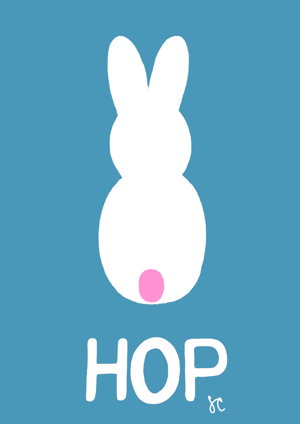 Citrus Daisy - Wholesale Easter Card - Easter Bunny Hop2