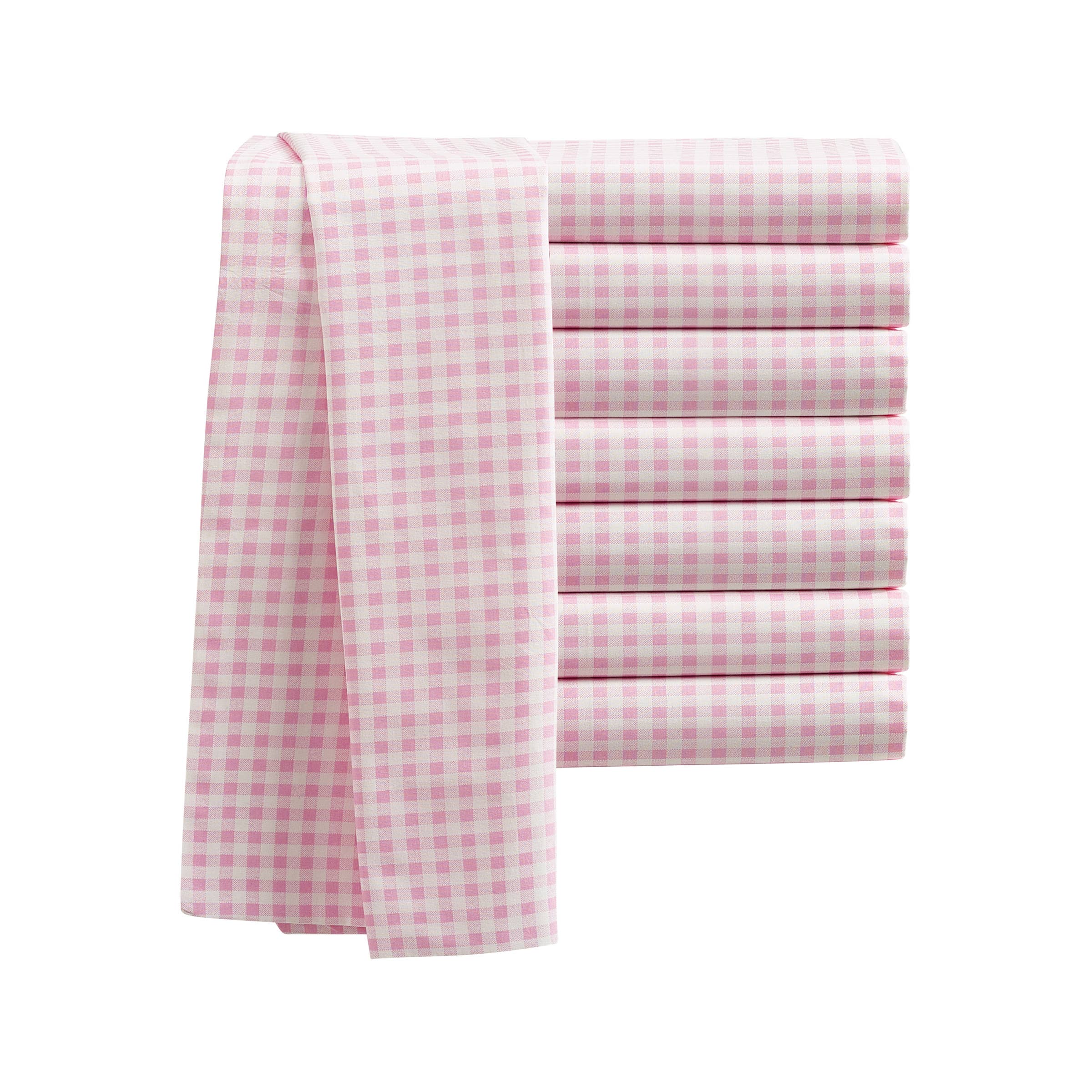 Peking Handicraft - Vendita all'ingrosso Set di lenzuola - SET LENZUOLA A QUADRETTI ROSA - Laurel & Mayfair1