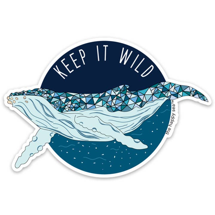 4" Keep It Wild Vinyl Sticker for wholesale by The Happy Sea