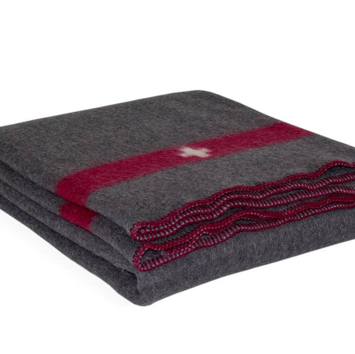 MoST - Wholesale Bedding Blanket - Merino Blanket SWISS ARMY - grey0