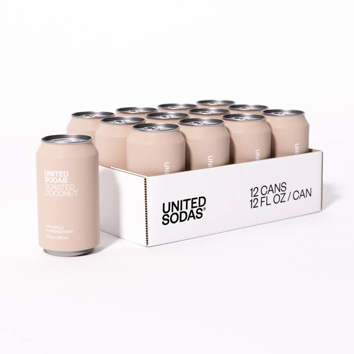 Naturally Flavored Soda - Toasted Coconut for wholesale by United Sodas