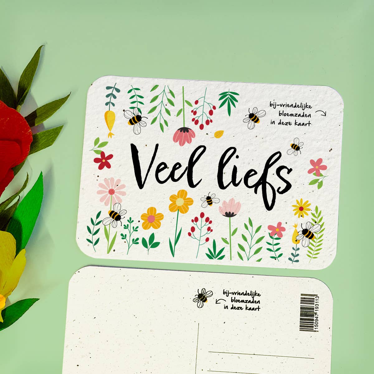 BLOOM your message - Vendita all'ingrosso Semi di piante - Cartoline piantabili con semi di fiori (set)3