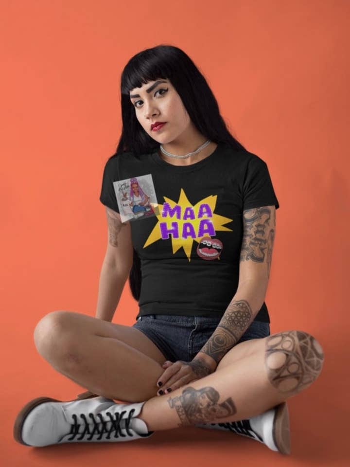 Sparkle By Asha – wholesale Screen printed t-shirt – Women′s – Maa Haa 90's Kid Nostalgia Tee2