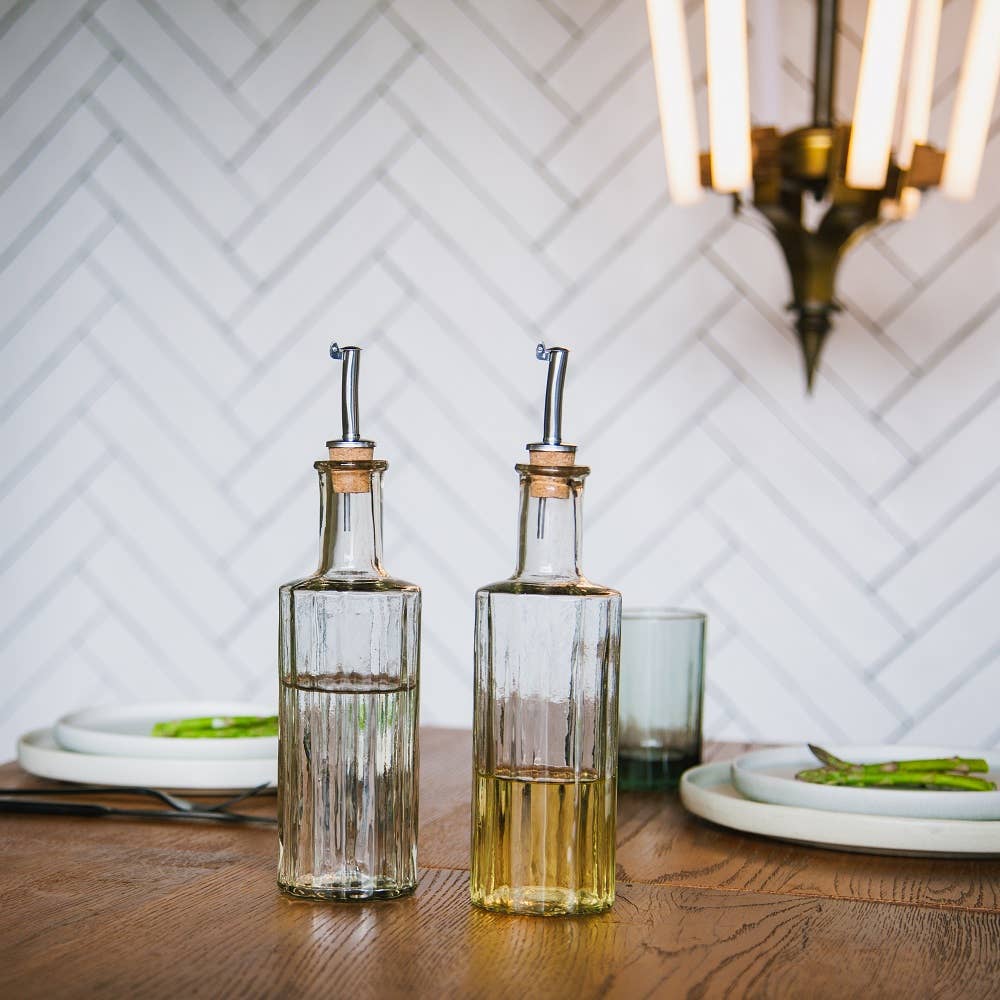 Brût Home and Glassware - Vendita all'ingrosso Dispenser olio/aceto - Bottiglia per olio o aceto in vetro trasparente da 300 ml2