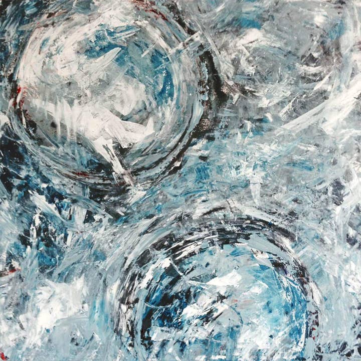 Aqua Azul I hoogglans acryldruk voor wholesale door John Beard Fine Art