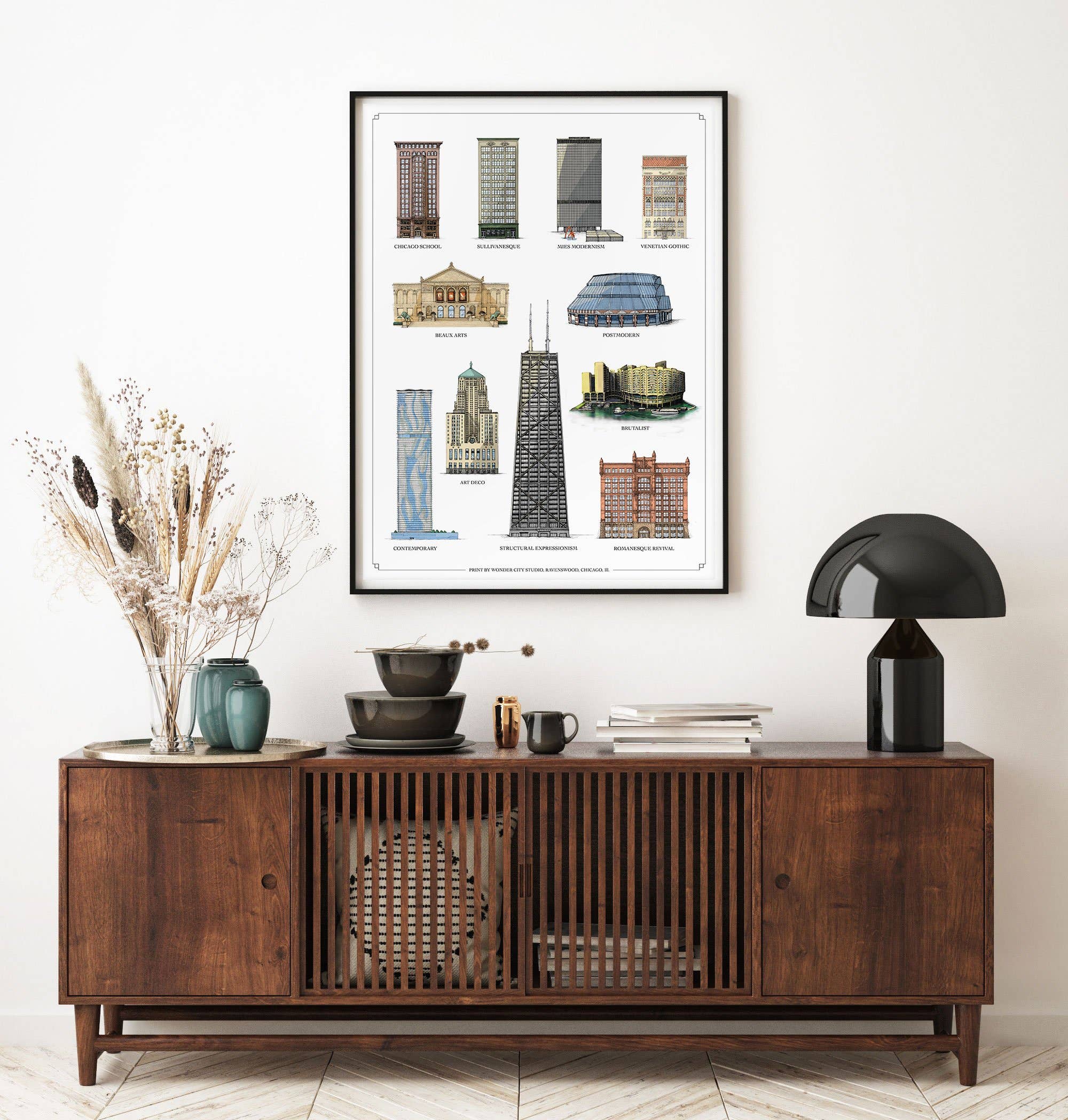 Wonder City Studio - Wholesale Poster - Downtown Styles Of Chicago2
