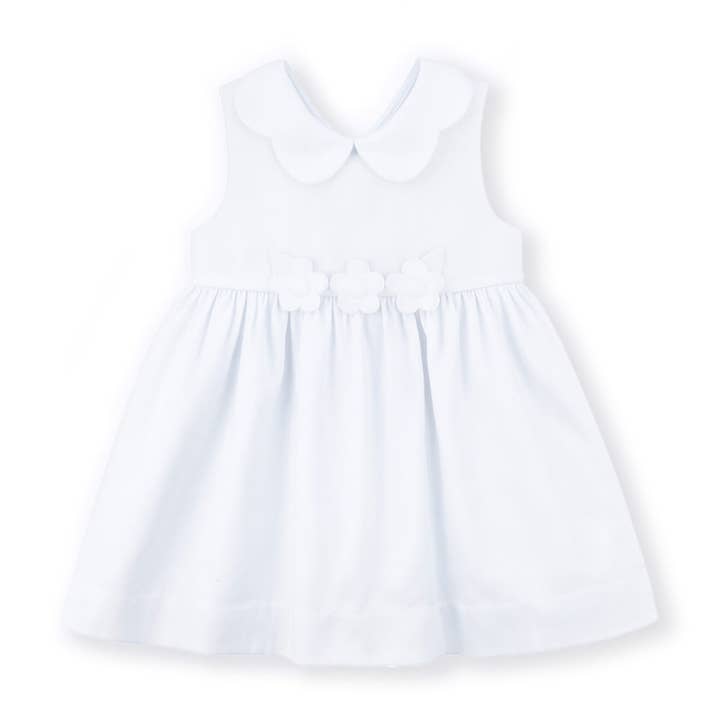 White Pique Flower Dress for wholesale by Florence Eiseman