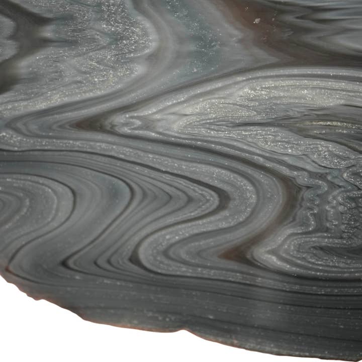 Damascus Obsidian Slab - Great Zigzag Pattern for wholesale by Lapidary Central