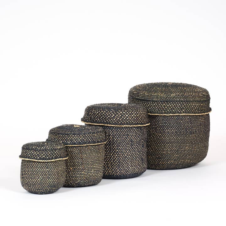 Iringa Baskets, Black, Tanzania for wholesale by AS'ART a sense of crafts