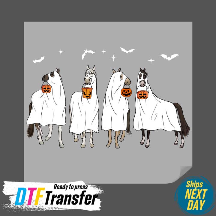 DTF Office - Wholesale Sublimation Transfer - Ghost Horse DTF Transfer1