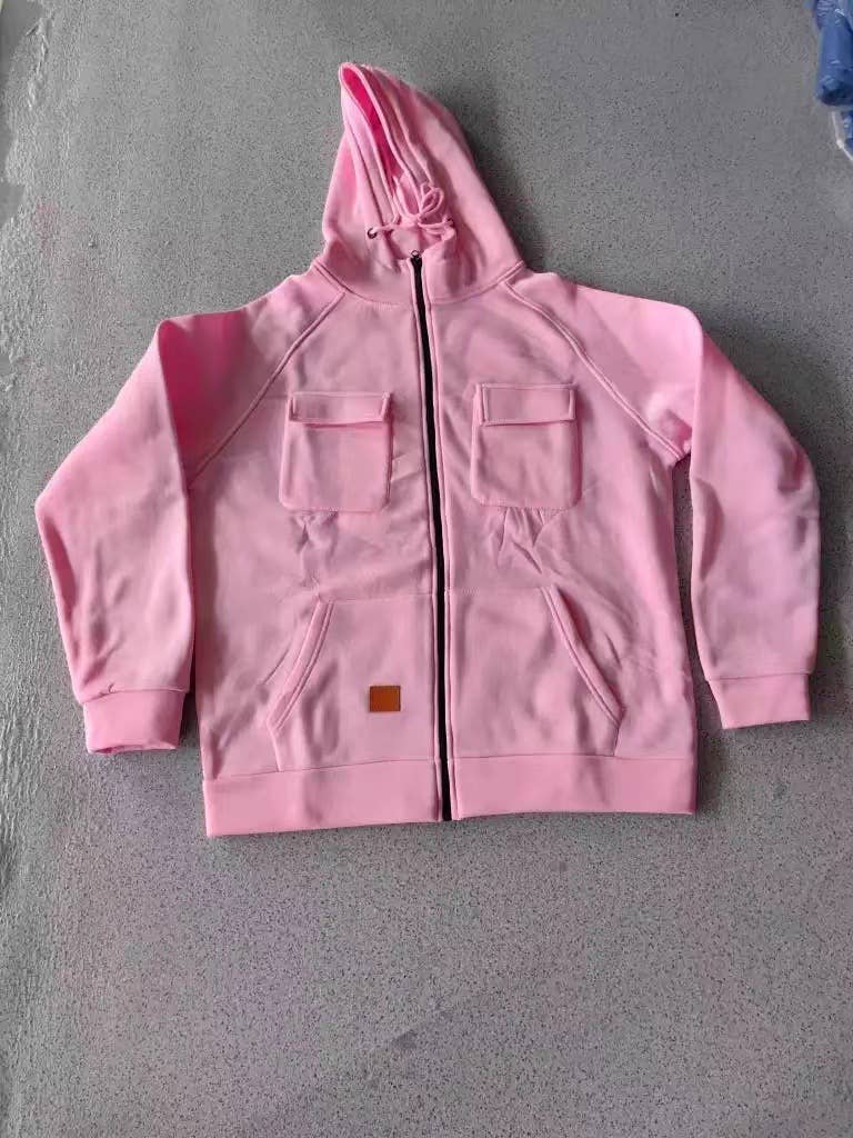 Tourtiwi - Venta al por mayor Sudadera con capucha - Hombre - Chaqueta Sudadera Casual para Hombre con Capucha y Color Sólido15