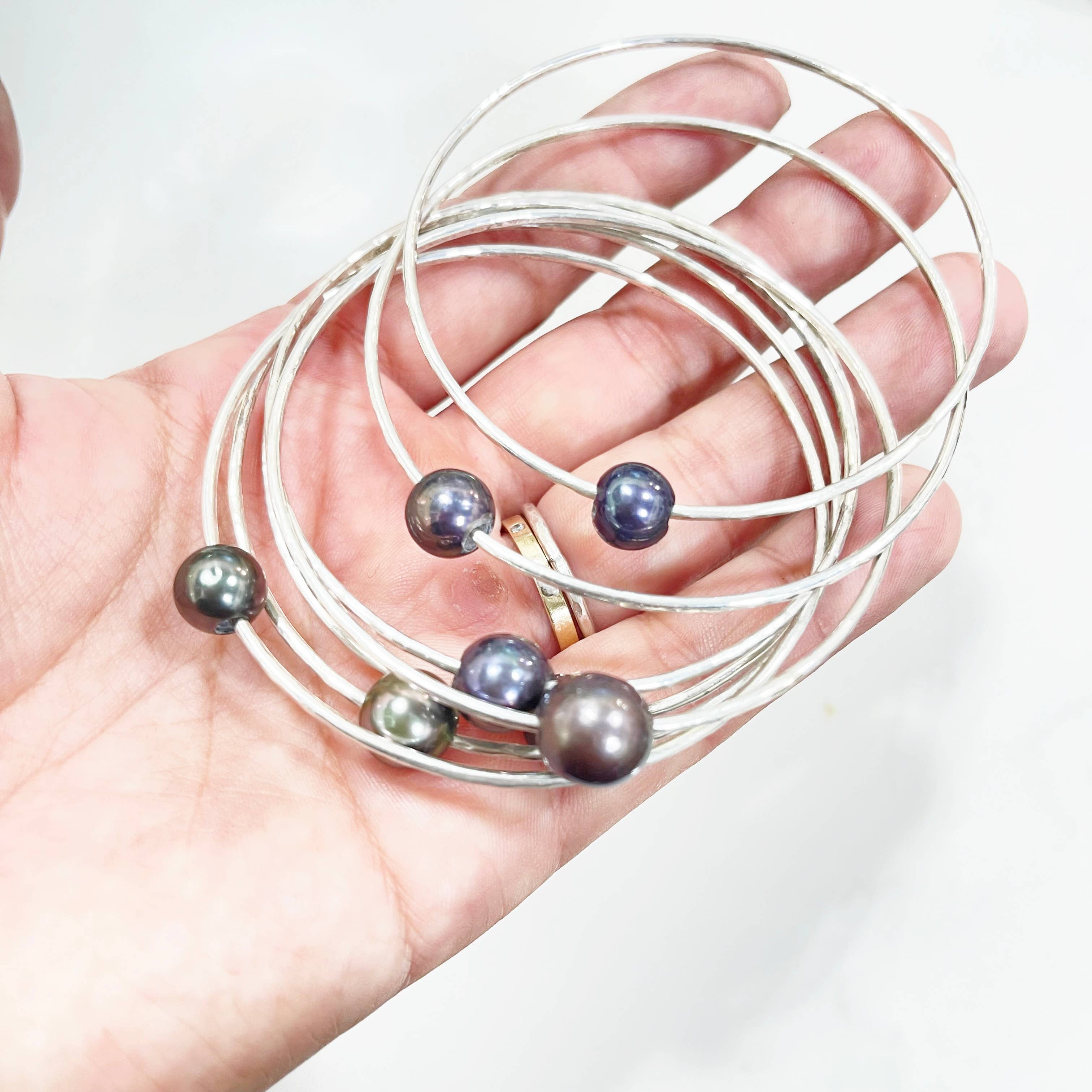 Flotsam & Co. Hawaii - Wholesale Bangle Bracelet - A Grade Tahitian Pearl Bangle Bracelet 8.5-9.5mm Pearl6